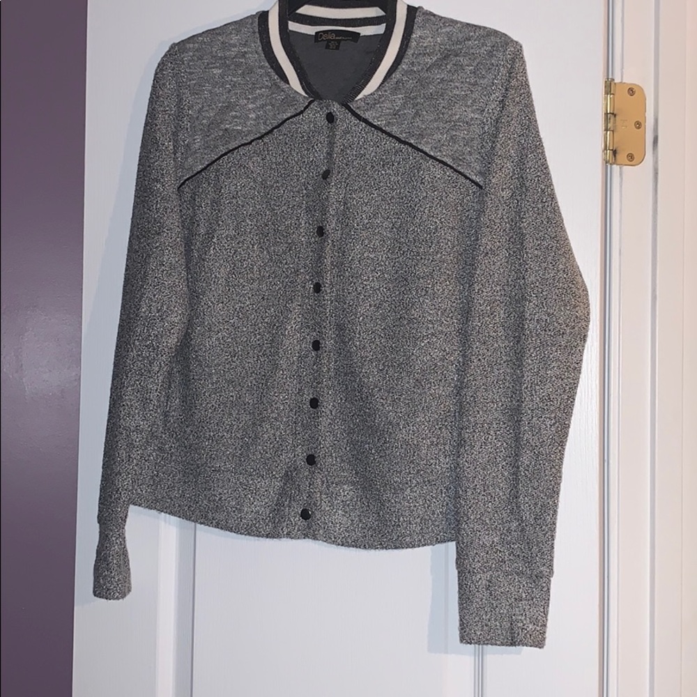Dalia Quilted Knit Sweater Jacket!